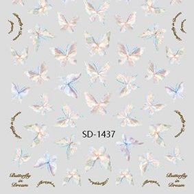 Nail Sticker 3D - 1437 - Butterfly