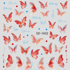 Nail Sticker 3D - 1432 - Butterfly