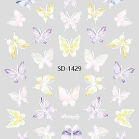 Nail Sticker 3D - 1429 - Butterfly