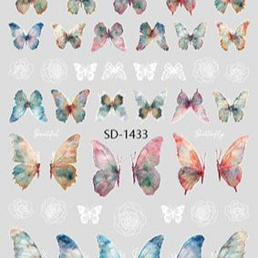 Nail Sticker 3D - 1433 - Butterfly