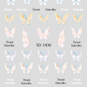Nail Sticker 3D - 1436 - Butterfly