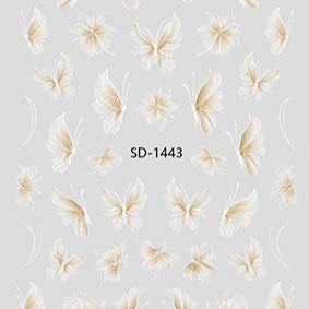 Nail Sticker 3D - 1443 - Butterfly