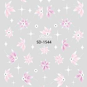 Nail Sticker 3D - 1544 - Flowers