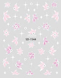 Nail Sticker 3D - 1544 - Flowers