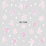 Nail Sticker 3D - 1544 - Flowers