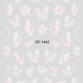 Nail Sticker 3D - 1442 - Butterfly