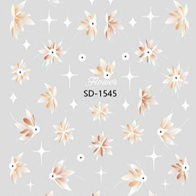 Nail Sticker 3D - 1545 - Flowers
