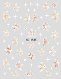 Nail Sticker 3D - 1545 - Flowers