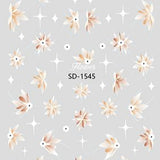 Nail Sticker 3D - 1545 - Flowers