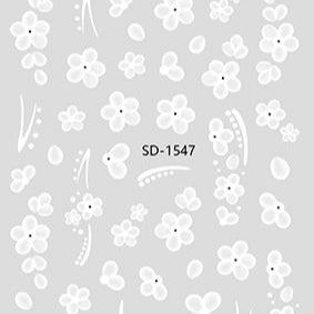 Nail Sticker 3D - 1547 - Flowers