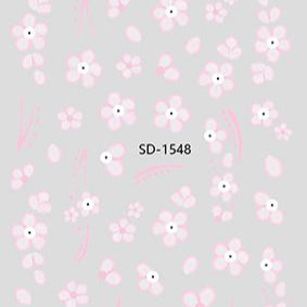 Nail Sticker 3D - 1548 - Flowers