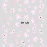 Nail Sticker 3D - 1548 - Flowers