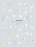 Nail Sticker 3D - 1549 - Flowers