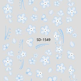 Nail Sticker 3D - 1549 - Flowers