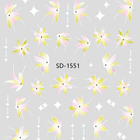 Nail Sticker 3D - 1551 - Flowers