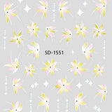 Nail Sticker 3D - 1551 - Flowers
