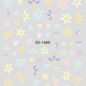 Nail Sticker 3D - 1460 - Flowers