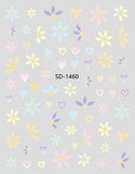 Nail Sticker 3D - 1460 - Flowers