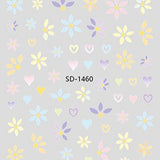 Nail Sticker 3D - 1460 - Flowers