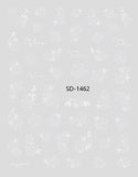 Nail Sticker 3D - 1462 - Roses