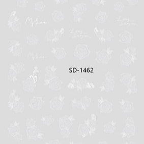 Nail Sticker 3D - 1462 - Roses