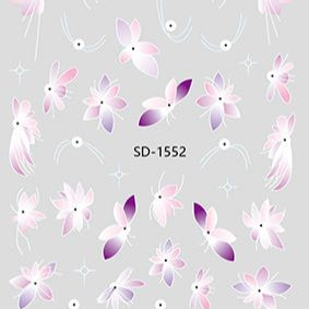 Nail Sticker 3D - 1552 - Flowers