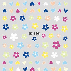 Nail Sticker 3D - 1461 - Flowers