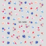 Nail Sticker 3D - 1459 - Flowers