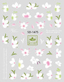 Nail Sticker 3D - 1475 - Flowers