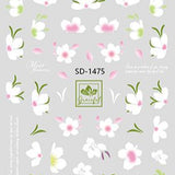 Nail Sticker 3D - 1475 - Flowers