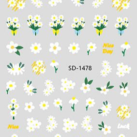 Nail Sticker 3D - 1478 - Flower