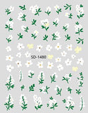 Nail Sticker 3D - 1480 - Flower