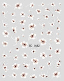 Nail Sticker 3D - 1482 - Flower