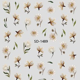 Nail Sticker 3D - 1489 - Flower