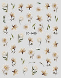 Nail Sticker 3D - 1489 - Flower