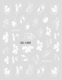 Nail Sticker 3D - 1495 - Flower