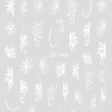 Nail Sticker 3D - 1496 - Flowers