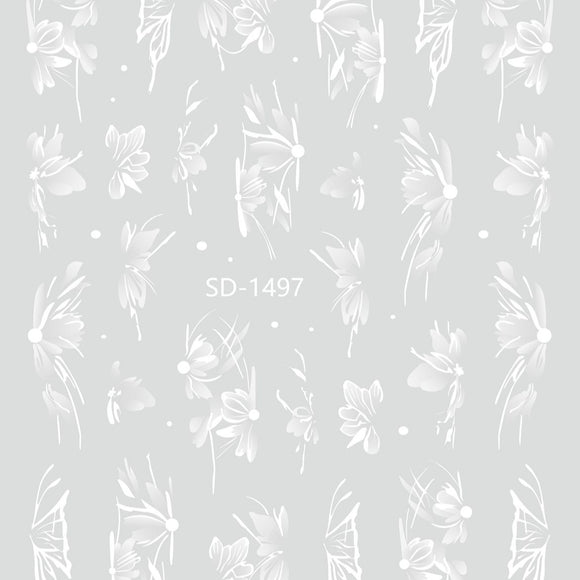 Nail Sticker 3D - 1497 - Flower