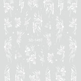Nail Sticker 3D - 1497 - Flower