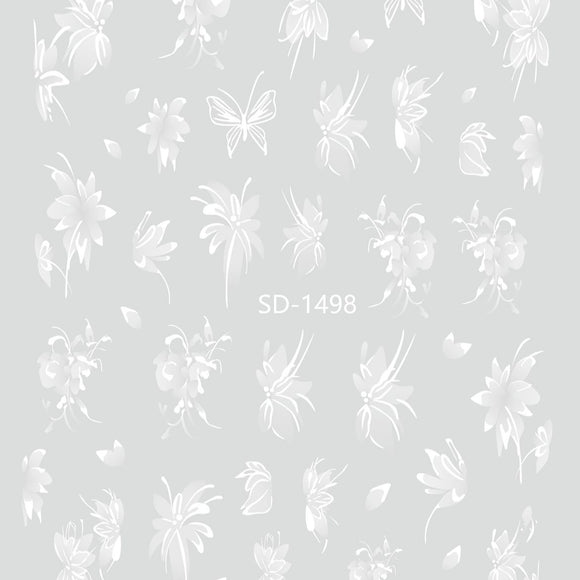 Nail Sticker 3D - 1498 - Flower