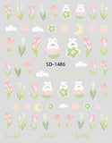 Nail Sticker 3D - 1486 - Flower