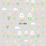 Nail Sticker 3D - 1486 - Flower