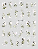 Nail Sticker 3D - 1491 - Flower