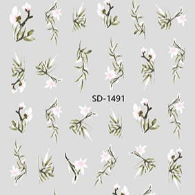 Nail Sticker 3D - 1491 - Flower