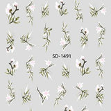 Nail Sticker 3D - 1491 - Flower