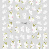 Nail Sticker 3D - 1521 - Flowers
