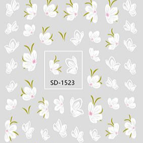 Nail Sticker 3D - 1523 - Flowers
