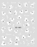 Nail Sticker 3D - 1481 - Flowers
