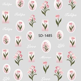 Nail Sticker 3D - 1485 - Flower