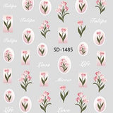 Nail Sticker 3D - 1485 - Flower